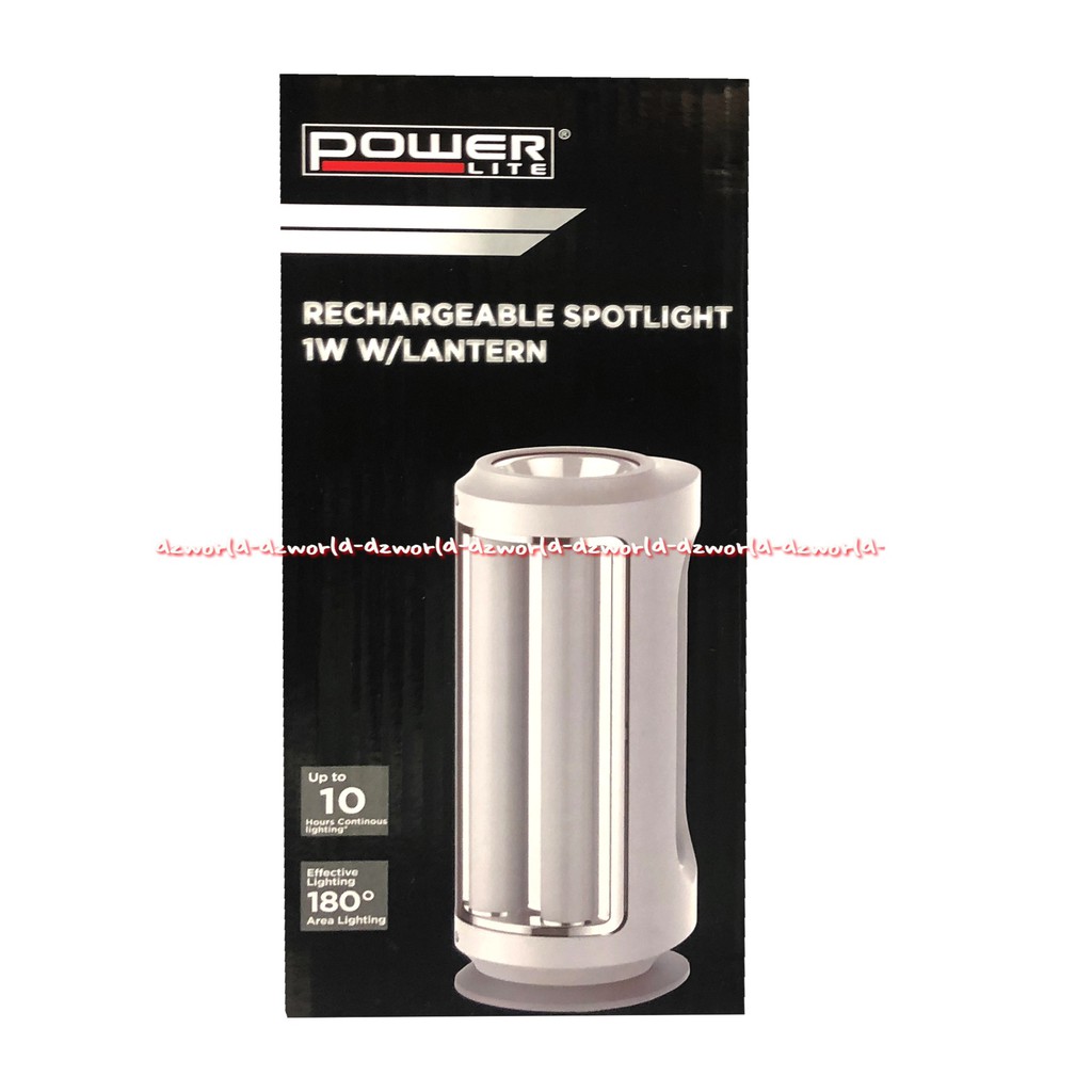 Power Lite Rechargeable Spotlight 1W Lantern Lampu Senter Bisa Dicharge