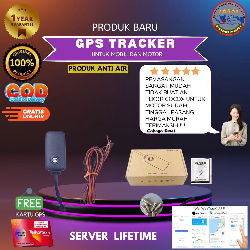 gps tracker g19 produk wanway garansi 1 year free server