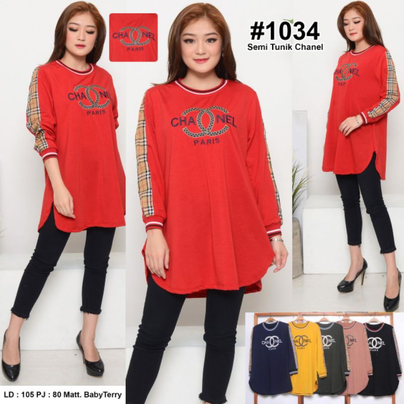 Semi Tunik Premium Motif Chanel Dan LV