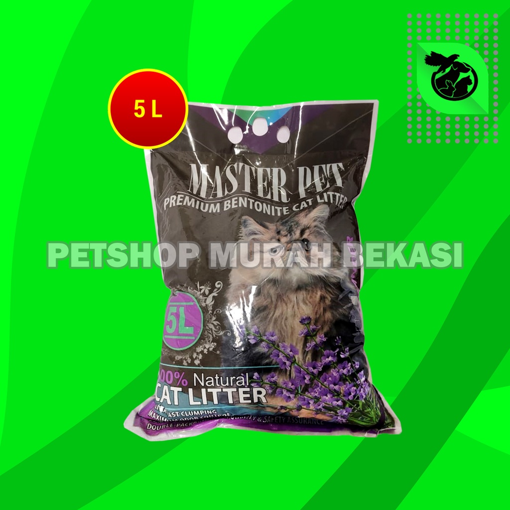 Pasir Kucing wangi Gumpal Clumping Master 5 Ltr