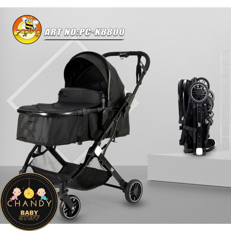 STROLLER BABY KERETA DORONG BAYI PC K8800 PASIFIC (BISA HADAP 2 ARAH)