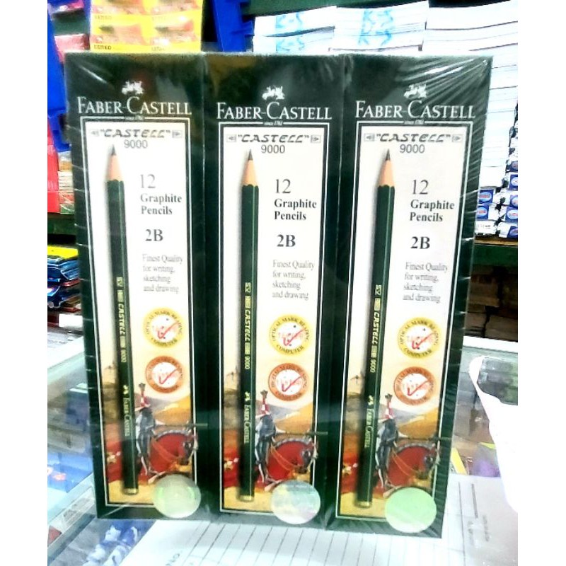 

Pensil Ujian 2B 9000 Faber Castell ORIGINAL isi 12 pcs
