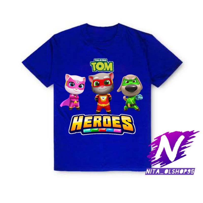 baju anak kaos anak talking tom heroes baju my talking tom heroes