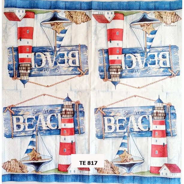 TISU NAPKIN DECOUPAGE EROPAH 33X33 CM TE 817  TTS