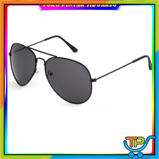 Kacamata Classic Retro Pilot Kacamata Hitam Wanita Pria Besi Frame Kacamata Sunglasses