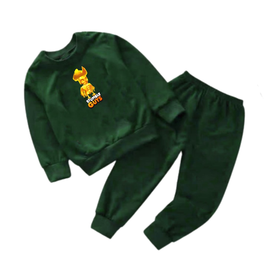 Setelan Sweater Anak Gold Kapten Basic Oblong/Set Sweater Anak