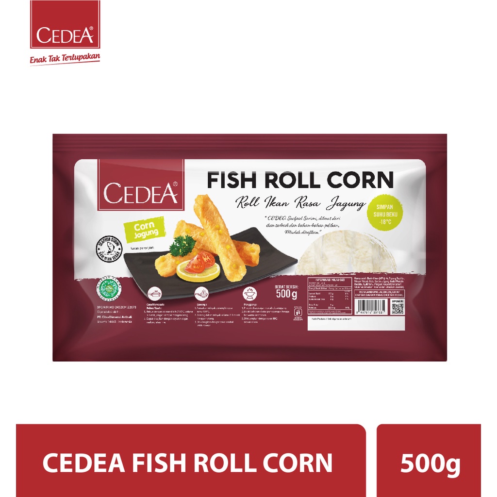 Cedea Fish Roll Corn 500 Gram