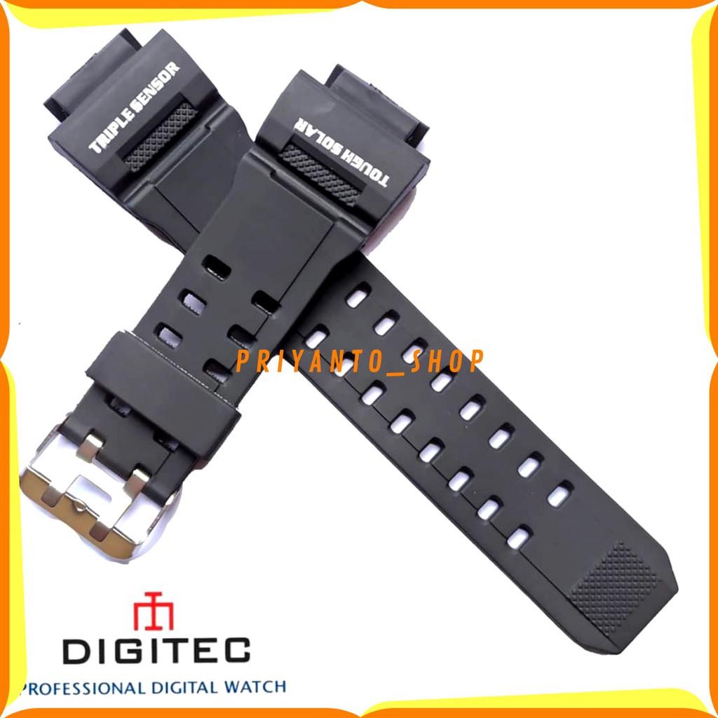 Strap Tali digitec DG 2131T Tali jam tangan Digitec 2131 Hitam