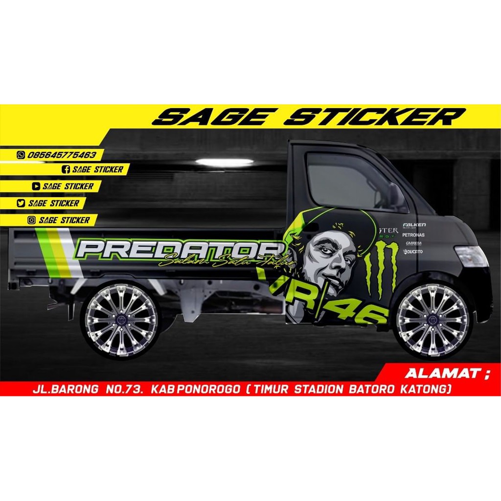 Decal Mobil Grandmax Full Body Valentino Rossi 46 Shopee Indonesia