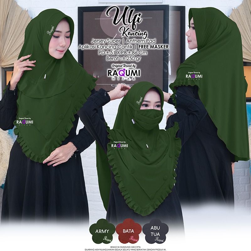 Ulfi Kancing Original by Raqumi Hijab