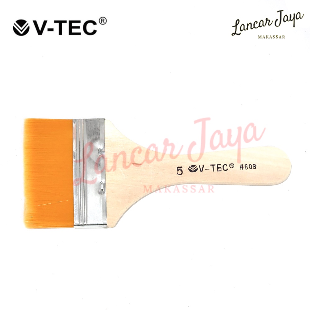 

Wide Painting Brush Kuas Lukis Lebar V-TEC VTEC 808 No. 5