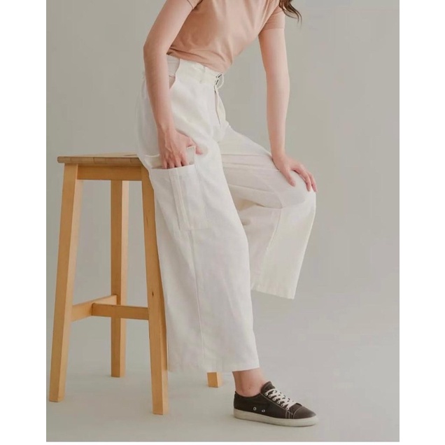 Query Pant Celana Culotte Linen / Kulot Wanita