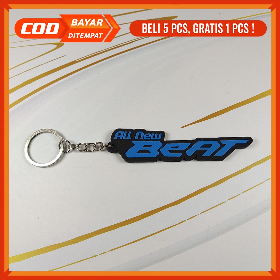 [BAYAR DITEMPAT] Gantungan Kunci karet Unik Motif All New Beat | Rubber keychain Honda Beat | bandul Kunci Premium-2