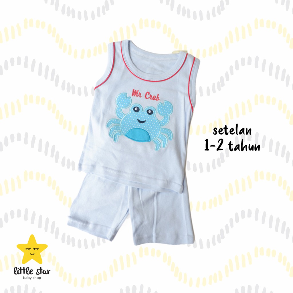 Setelan Anak Bayi Cowok | Set Baju Kaos Celana Anak Laki