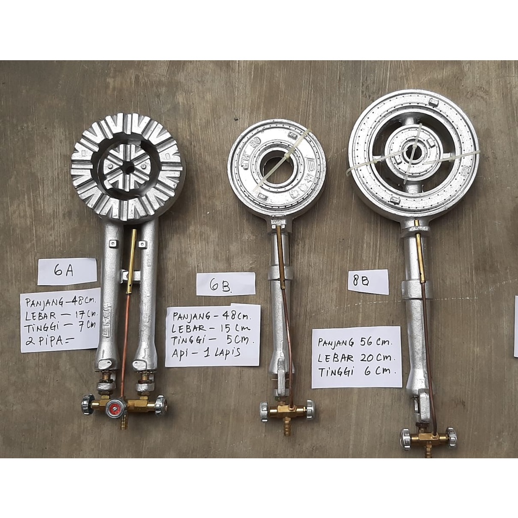 Kompor Gas rumah dan jualan berbagai ukuran (Kota Medan)