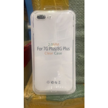 CASING CLEAR CASE 2.0MM BENING IMPACT ANTI KUNING IPHONE 7G, 8G, 7+, 8+ - CLEAR