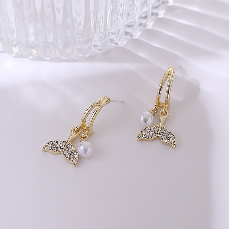 Anting Korea Mermaid Mutiara Pearl Cantik Aksesoris Fashion Wanita ANT99