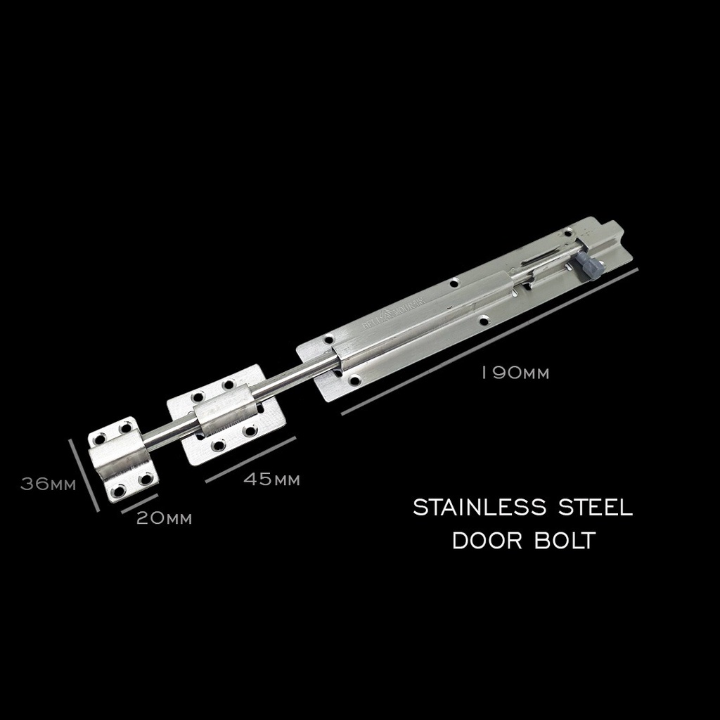Grendel Slot Pintu Stainless Steel / Door Bolt Stainless 12 Inch