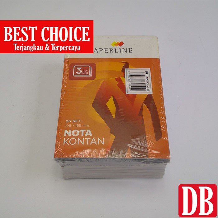 

Nota Kontan 3PLY Paperline 25 set (10 pcs)