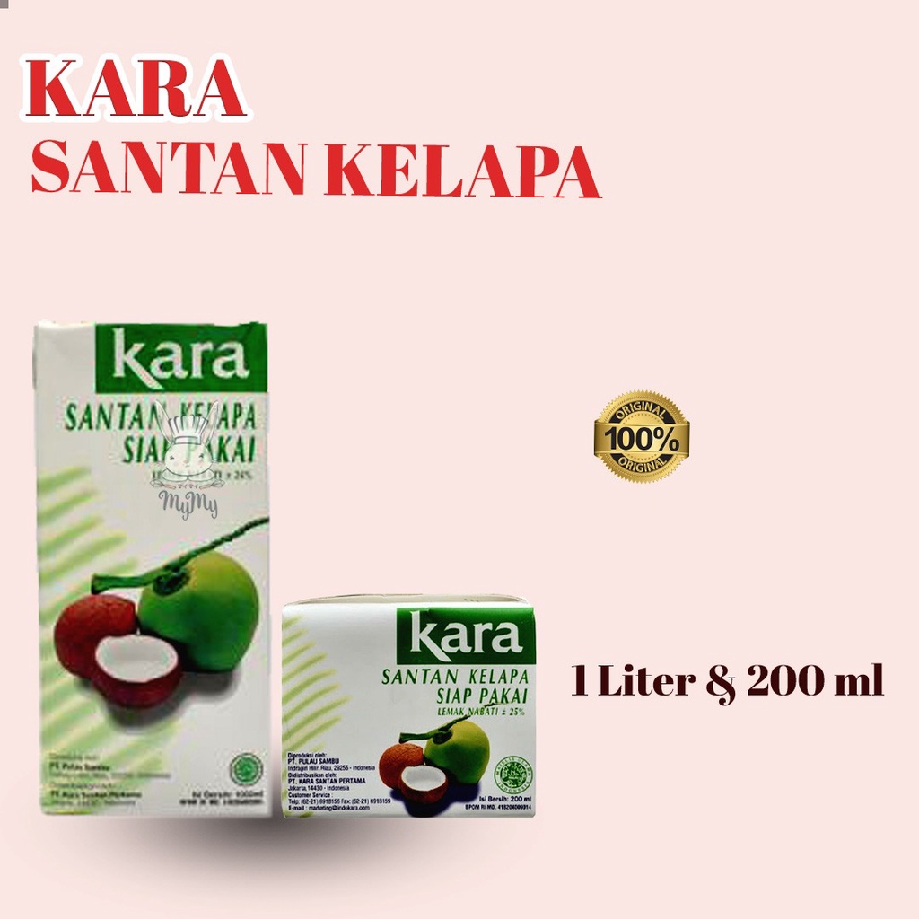 

KARA SANTAN KELAPA 1 L & 200 ml