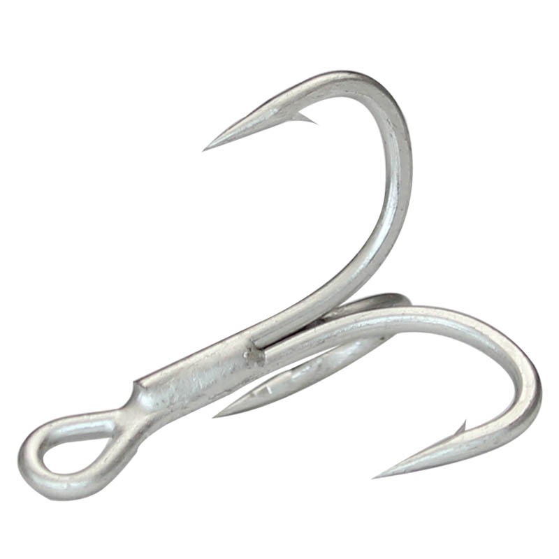 50Pcs Fishing Hook Strengthen Hooks Diperkuat Jangkar Ikan Treble Tiga Kait Memancing 4X Kali Memancing Garpu Tiga Cakar Kait