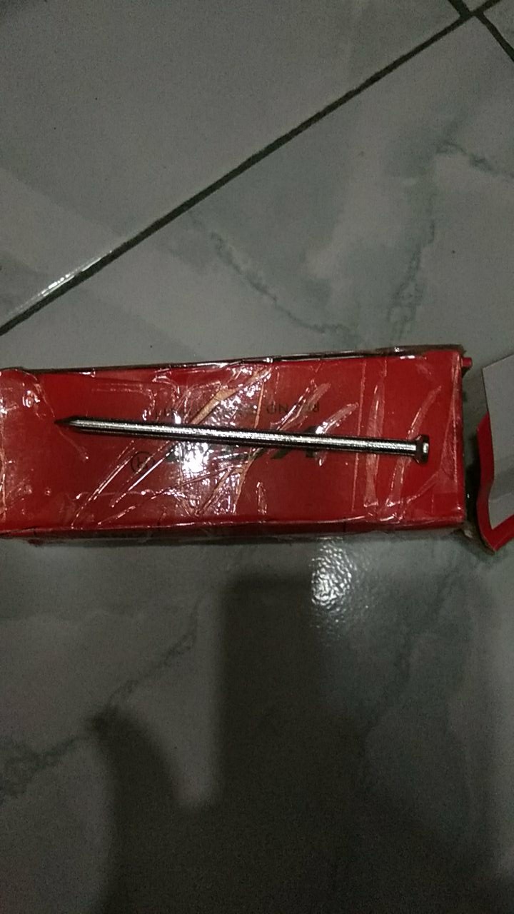 Paku Beton Putih 4 Perkotak / Paku Cor Tembok 10 Cm Paku Cor Beton Putih