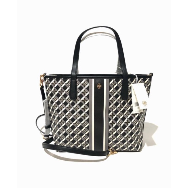 Tory Burch Geo Logo Mini Tote Zip Tote