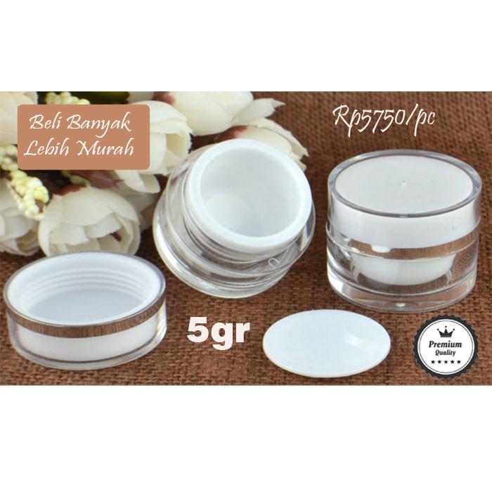 Pot Cream 5gr Akrilik Kualitas Premium Cream Jar Pot Pot Cream 5gr Akrilik Kualitas Premium Cream Jar Pot