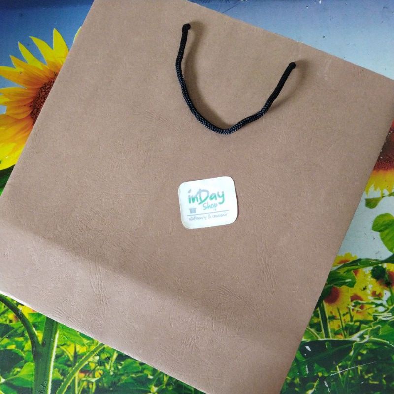 (1pcs) Paper Bag Warna (28x11x29cm) | Handmade | INDAY SHOP