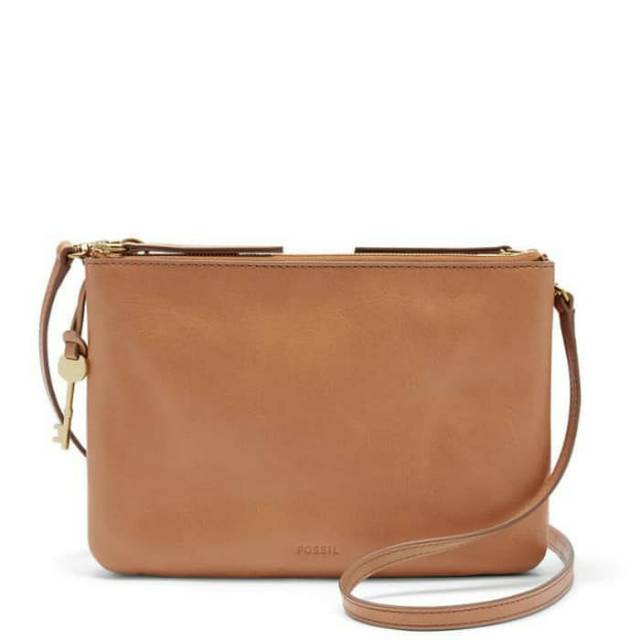 Tas Fossil Bag Devon Crossbody Brown New With Tag