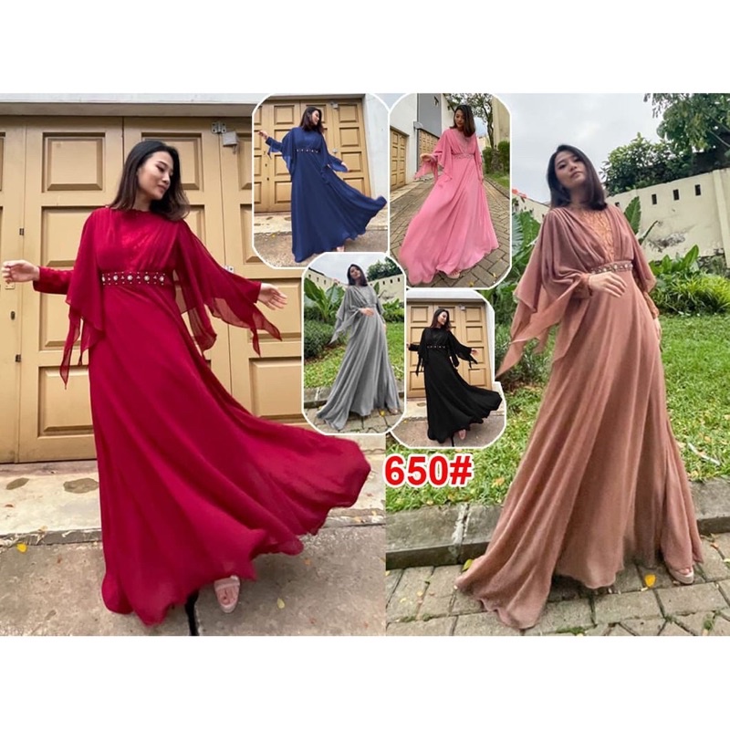 LastStok Dress Alesha Ceruty + brukat+furing