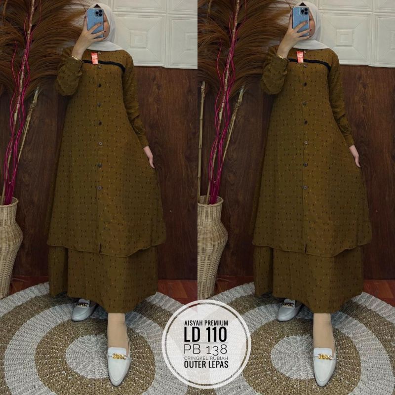 SET GAMIS KRINGKEL RUBIAH PREMIUM