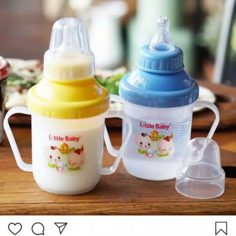 Little Baby Training Cup With Dot Tipe 1108 A - 220 ml  Botol Minum Anak Bayi