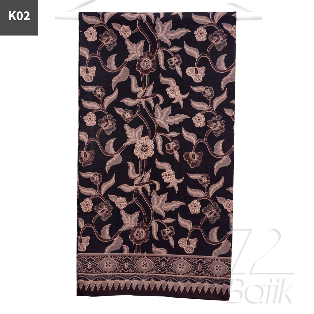 KAIN BATIK PREMIUM Bahan Katun Motif Kembang Warna Merah 721139 Cap 72 Jarik Jarit Samping Kebat Panjang Batik Katun Modern Premium Bahan Seragam Batik Pernikahan Kantor Keluarga Murah Kamen Jadi Batik Bali Lembaran