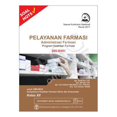 Jual Original Buku Pelayanan Farmasi Administrasi Farmasi Program ...