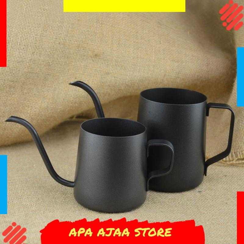 Best Seller ! OneTwoCups Teko Pitcher Kopi Teapot Drip Kettle Cup Stainless - AA0050