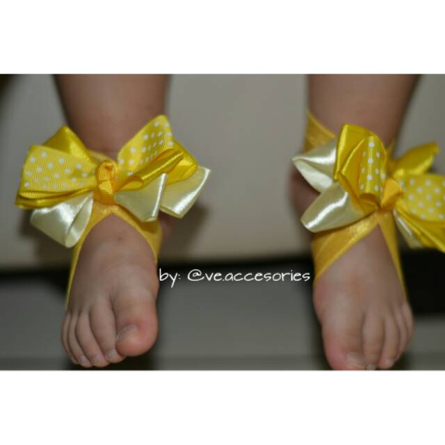 Sandal bayi / Barefoot + Bando bayi