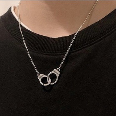 Kalung Choker Desain Borgol Gaya Punk Untuk Pria Dan Wanita