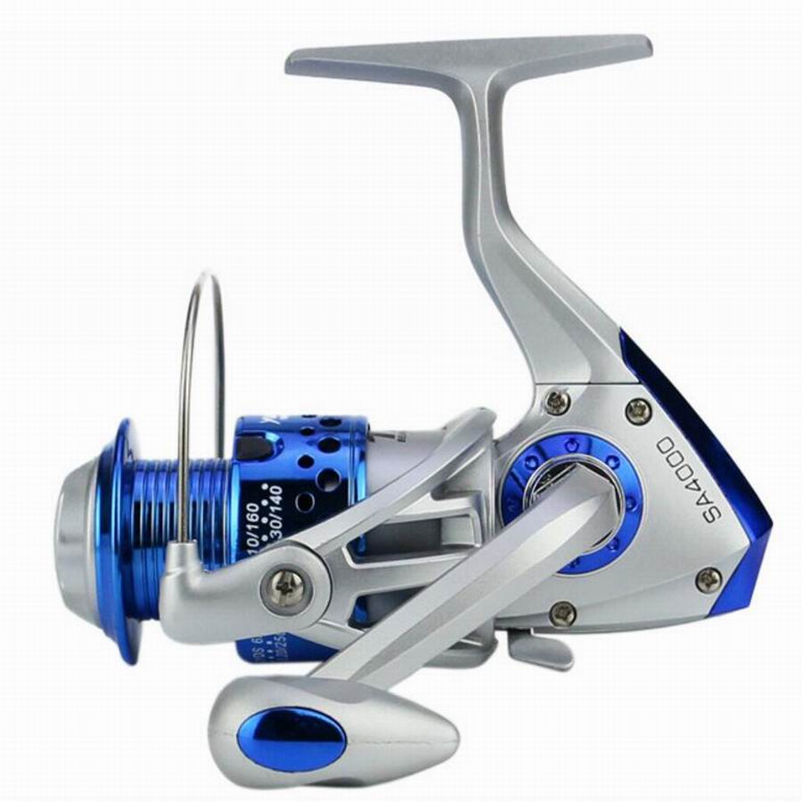 Reel Pancing YUMOSHI SA1000 SA2000 SA3000 SA4000 SA5000 SA6000 SA7000 12 Ball Bearing Spining Fishing Reel 5.5:1 Gear Ratio Gulungan Penggulung