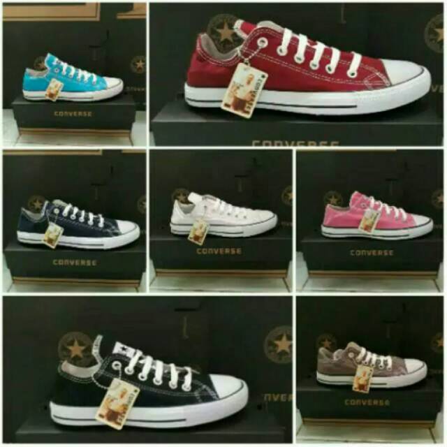 Sepatu Converse All Star Classic Low Basket, skaters Sepatu Sekolah grade ori