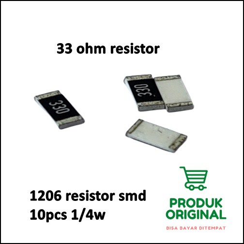 resistor smd 33 ohm/10pcs