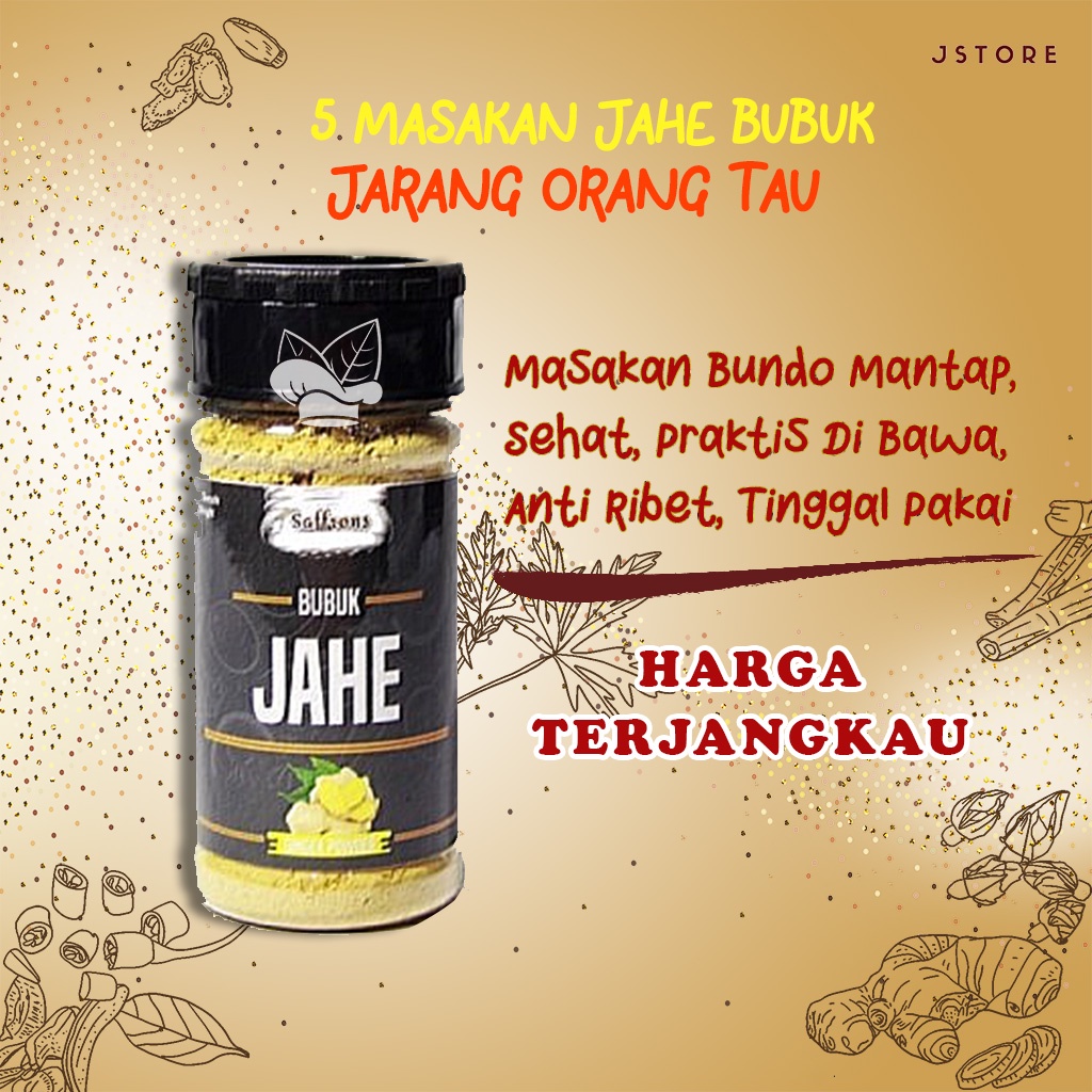 

Jahe Bubuk Murni Bumbu Masak Dapur Bumbu Rempah Herbal Ginger Powder Premium 50g