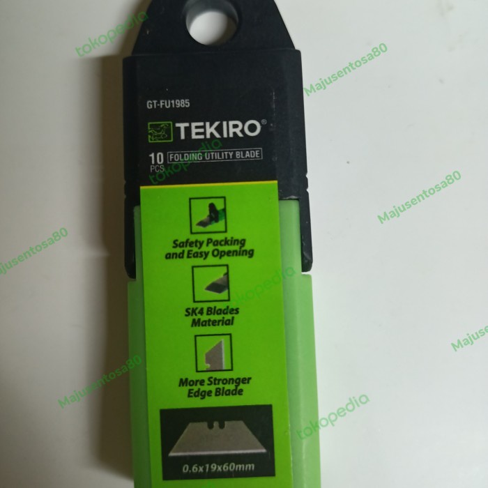 

Promo Isi Pisau Cutter Lipat 10Pcs-Refill Folding Utility Knife Tekiro Berkualitas