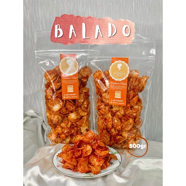 

Keripik singkong balado - Keripik singkong - Keripik pilihan nyonya 500gr