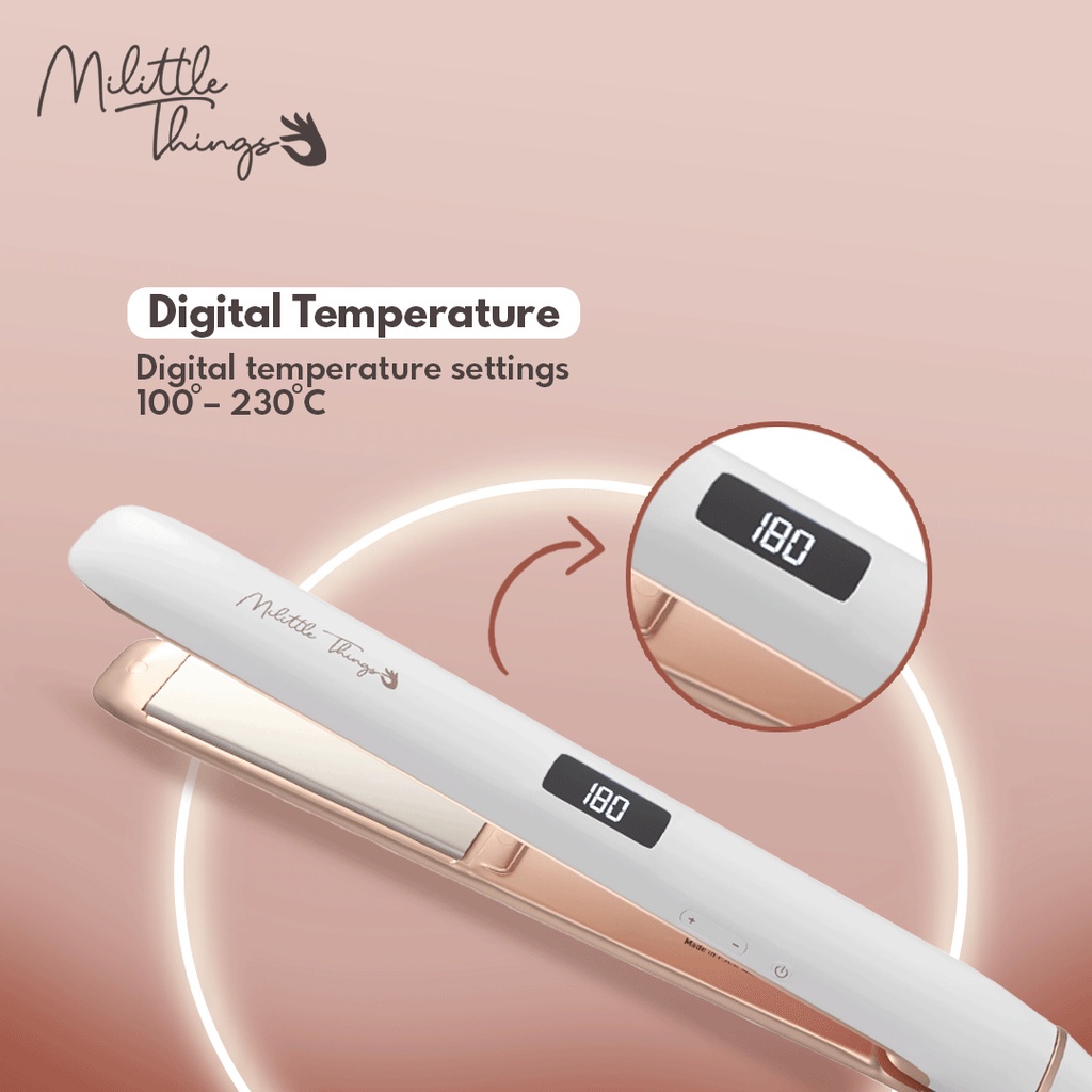 ⭐️ Beauty Expert ⭐️  Milittle Things 201 Moisture Protect Straightener - Catokan Pelurus Rambut