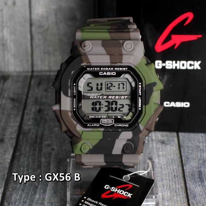 MURAH MERIAH PALING LAKU     Jam G Shock GX 56 Loreng Abu Army Militarty Camo Grey Berkualitas