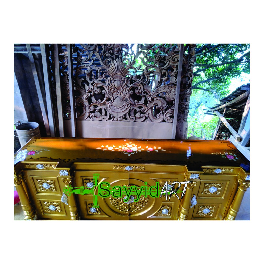 bufet penghias ruangan nusantara