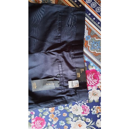 Celana panjang pria formal COLE slim fit