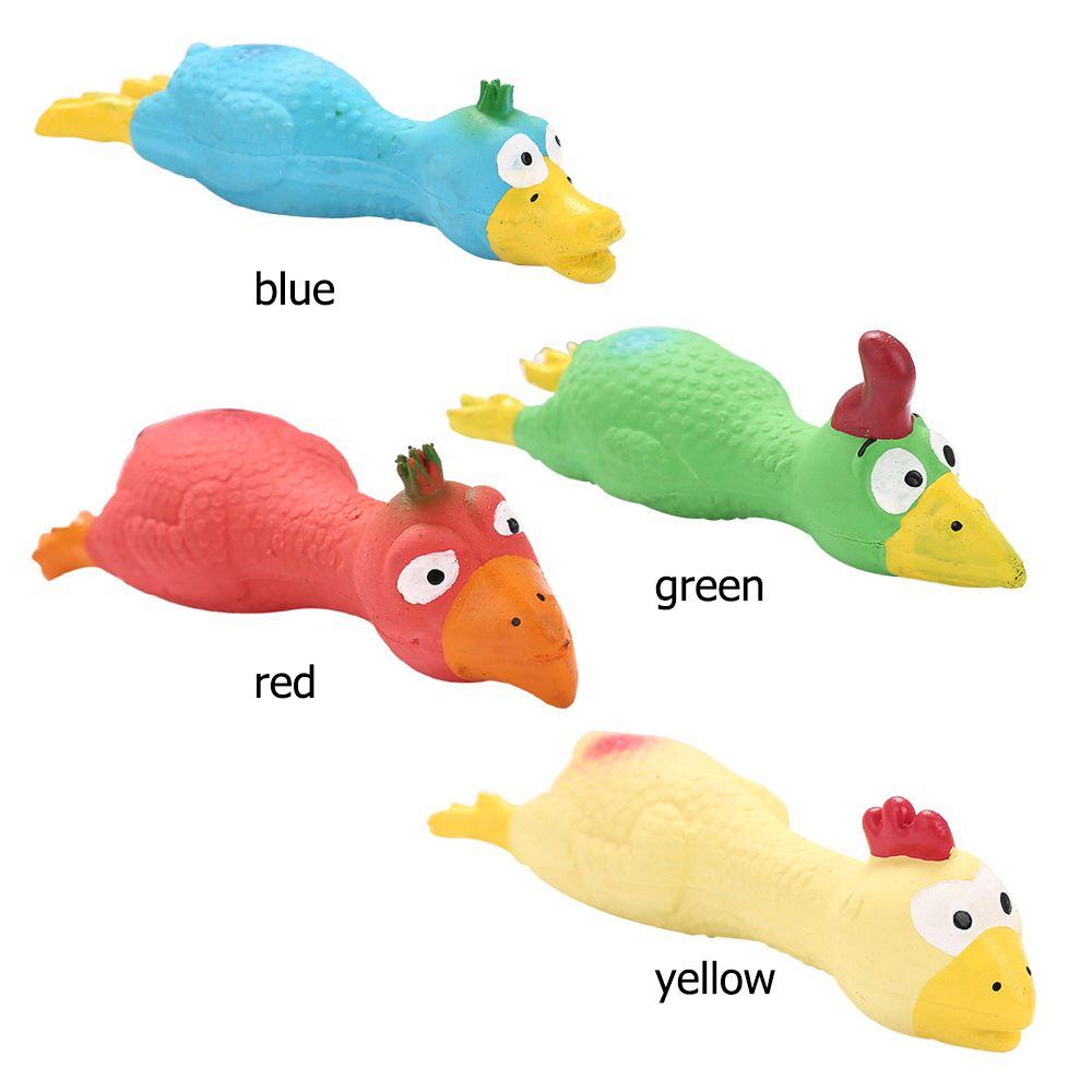 Chookyy Mainan Mencicit Peliharaan Bentuk Ayam Lucu Latex Screaming Chicken