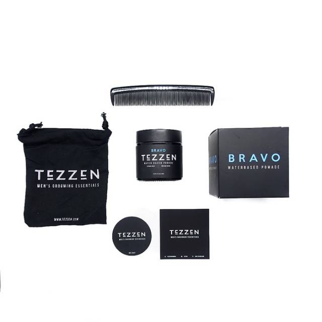 TEZZEN POMADE BRAVO ALPHA WATERBASED SUDAH BPOM FREE SISIR POUCH DLL